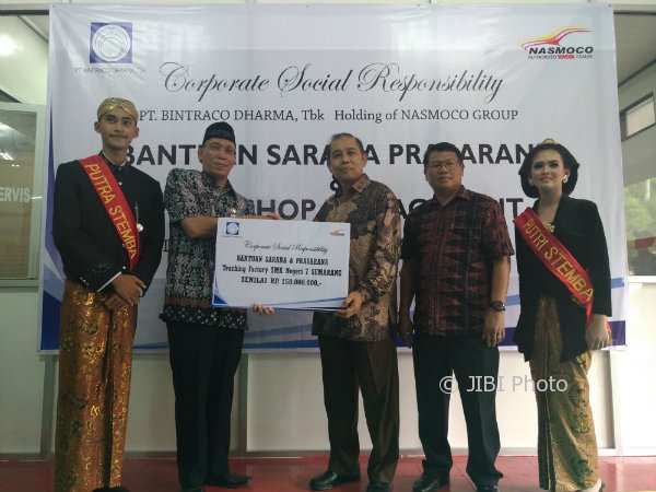 Dukung Teaching Factory SMKN 7 Semarang, Bintraco Dharma Berikan Dana Rp150 Juta